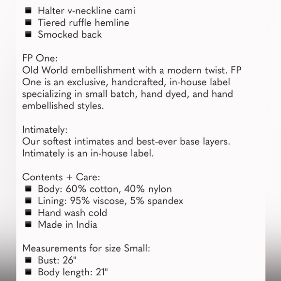 Free People NWT Adela Halter Large - Picture 7 of 13